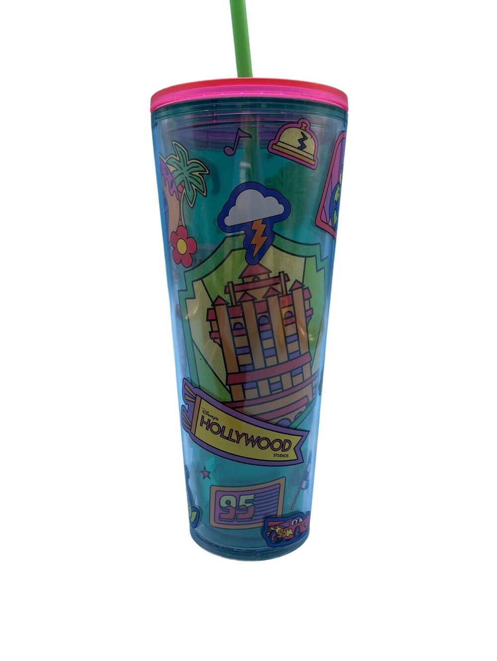 Starbucks Disney Hollywood Studios Tumbler 650ml Multicolor Plastic Straw Lid
